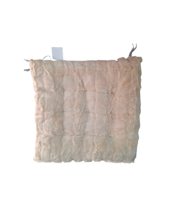 Μαξιλάρι καρέκλας γούνινο - 35x35cm - 571527 - Beige