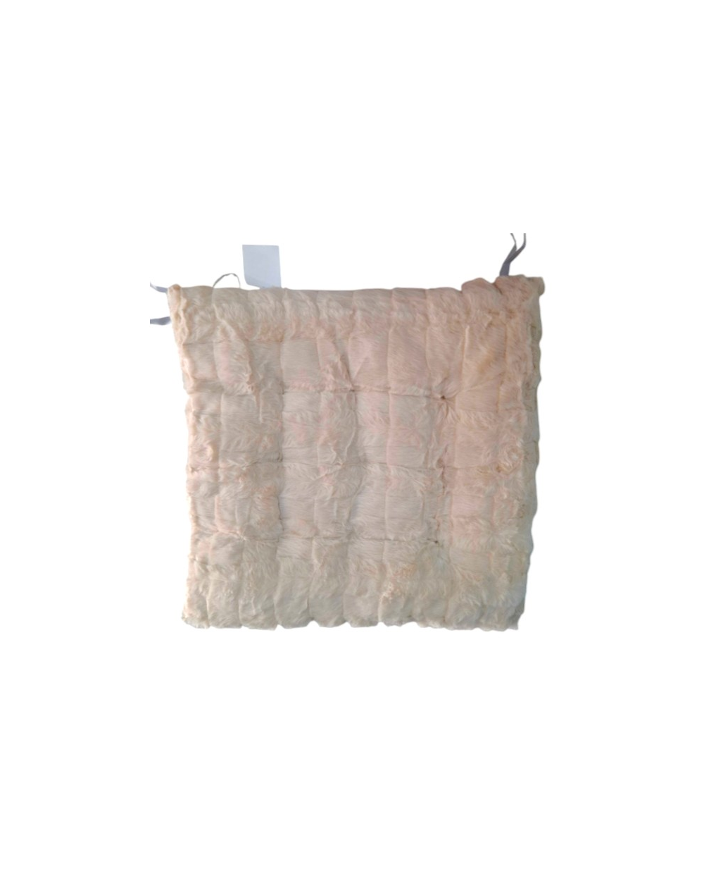 Μαξιλάρι καρέκλας γούνινο - 35x35cm - 571527 - Beige
