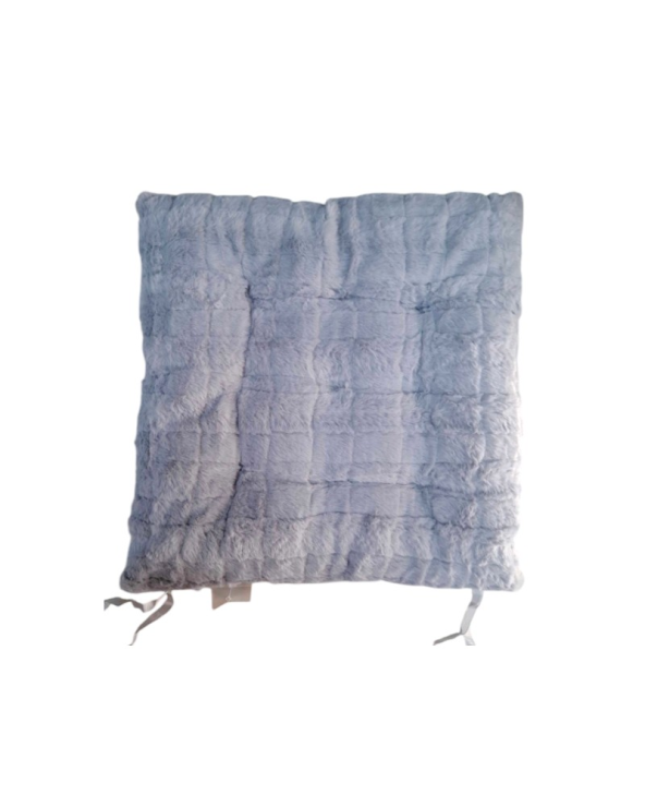 Μαξιλάρι καρέκλας γούνινο - 35x35cm - 571527 - Grey