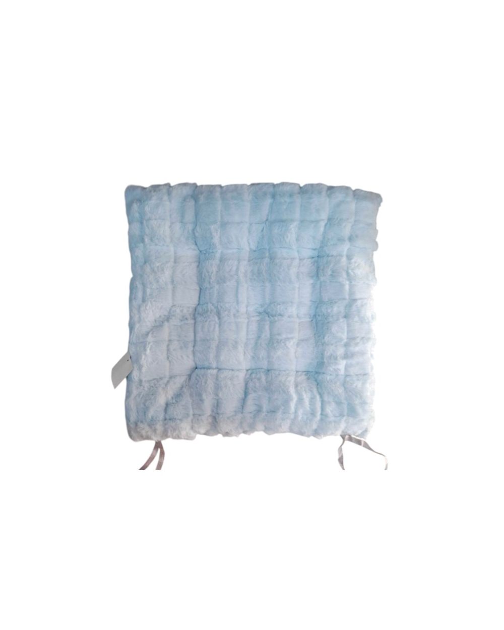 Μαξιλάρι καρέκλας γούνινο - 35x35cm - 571527 - Light Blue
