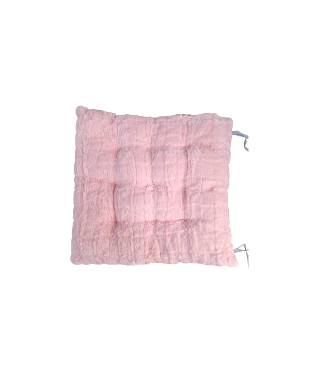 Μαξιλάρι καρέκλας γούνινο - 35x35cm - 571527 - Pink