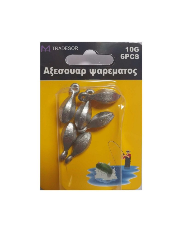 Βαρίδια αλιείας με θηλιά - 20gr - 4pcs