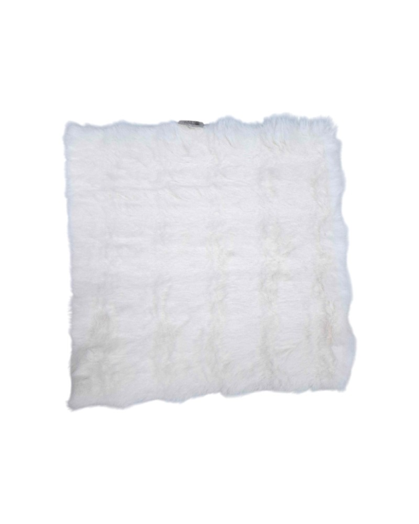 Μαξιλάρι καρέκλας γούνινο - 40x40cm - 571537 - White