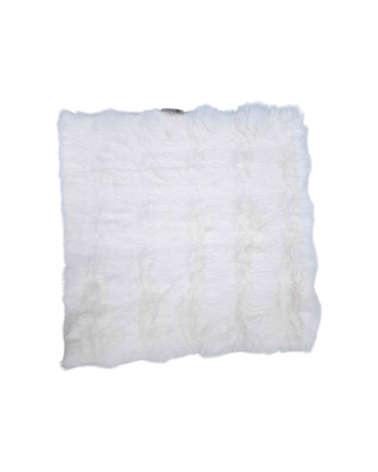 Μαξιλάρι καρέκλας γούνινο - 40x40cm - 571537 - White