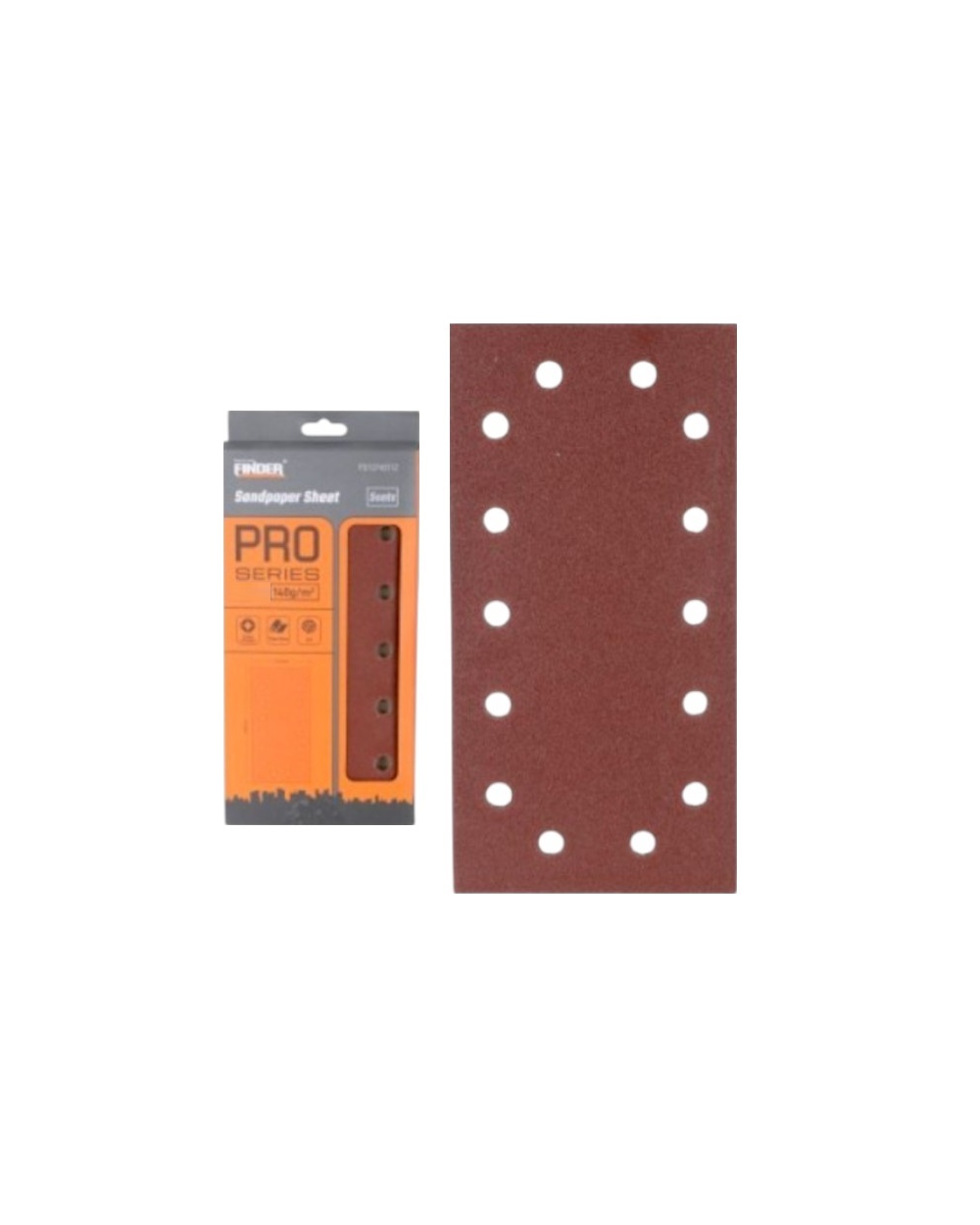 Φύλλα λείανσης για παλμικό τριβείο - 5pcs - 14holes - 115x230mm - Finder