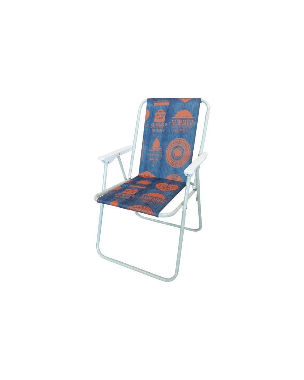 Πτυσσόμενη καρέκλα camping - 1215-3 - 241736 - Blue/Orange