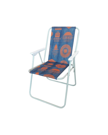 Πτυσσόμενη καρέκλα camping - 1215-3 - 241736 - Blue/Orange