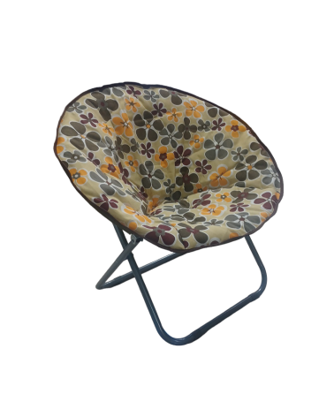 Πτυσσόμενη πολυθρόνα κήπου - 1320L - 270898 - Beige/Brown Flowers