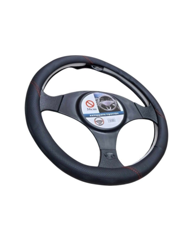Κάλυμμα τιμονιού αυτοκινήτου - XY-057 - 122537 - Black/Red