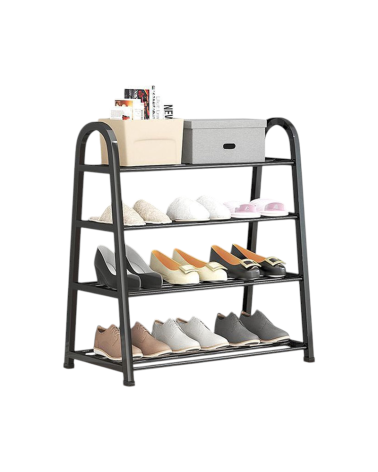 Ραφιέρα παπουτσιών 4 επιπέδων - YH8810-4 - 55x63x28cm - 522435 - Black