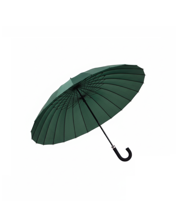 Αυτόματη ομπρέλα μπαστούνι - 24K - Tradesor - 111428 - Dark Green