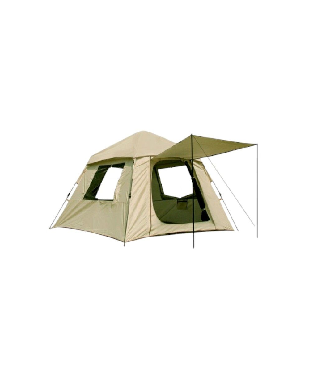 Σκηνή Camping 6 ατόμων με σκίαστρα - YB3022 - 3x3m - 960026 - Beige