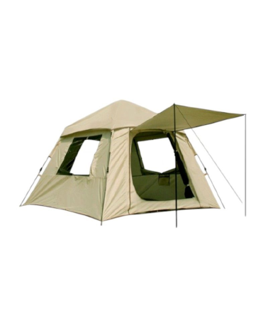 Σκηνή Camping 6 ατόμων με σκίαστρα - YB3022 - 3x3m - 960026 - Beige