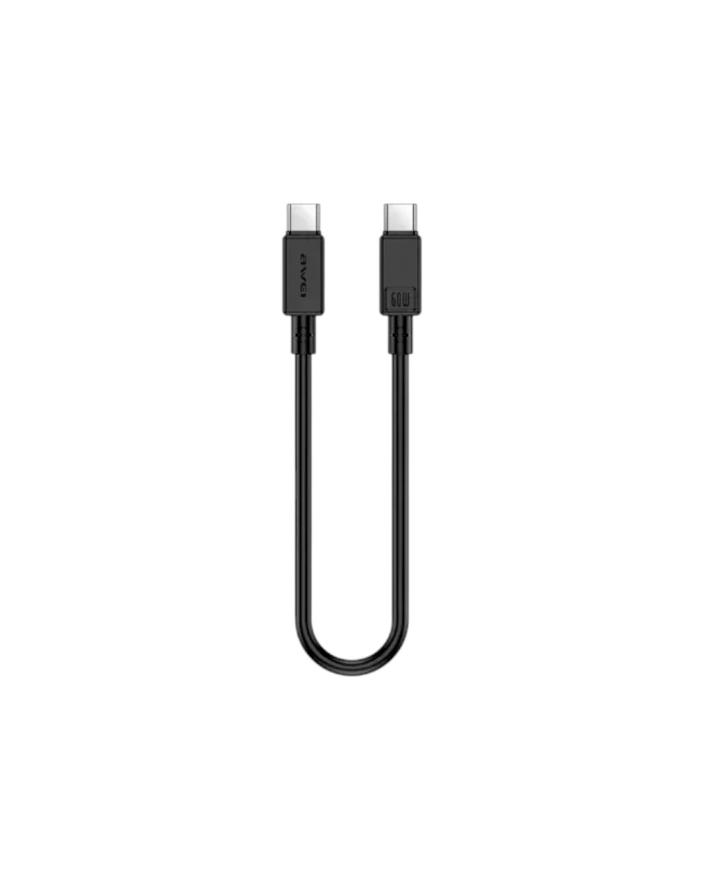 Καλώδιο φόρτισης & data - USB Type-C σε Type-C - CL-160T - Fast Charge - 60W - AWEI - 019316 - Blac
