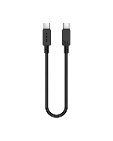 Καλώδιο φόρτισης & data - USB Type-C σε Type-C - CL-160T - Fast Charge - 60W - AWEI - 019316 - Blac