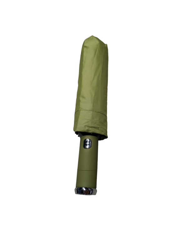 Αυτόματη ομπρέλα σπαστή με φακό LED - 10K - Tradesor - 585670 - Green