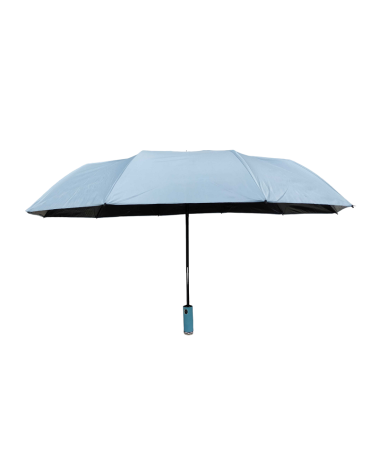 Αυτόματη ομπρέλα σπαστή με φακό LED - 10K - Tradesor - 585670 - Light Blue