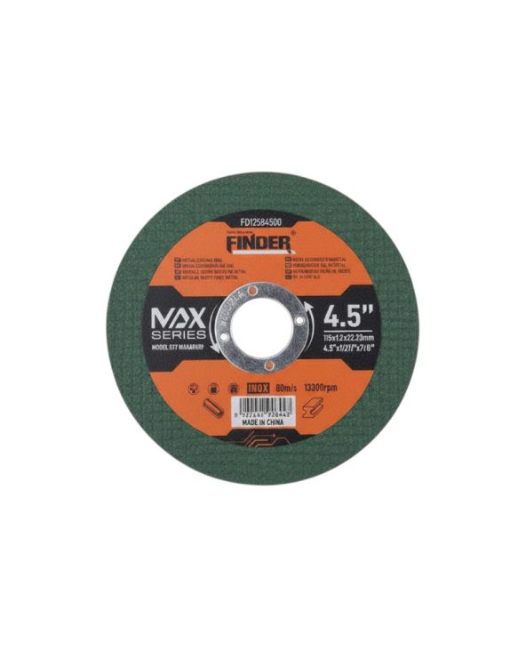 Δίσκος κοπής μετάλλου - 4.5" - 115x1.2x22.23mm - Finder