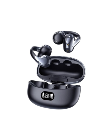 Ασύρματα ακουστικά Bluetooth Open-Ear με θήκη φόρτισης - KMS-E07 - 260076 - Black