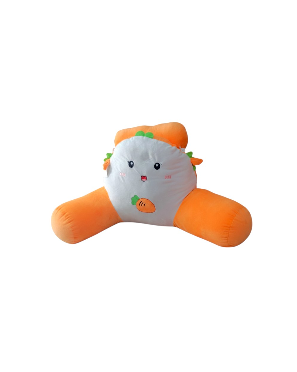 Μαξιλάρι πλάτης λούτρινο - 571213 - Orange/White