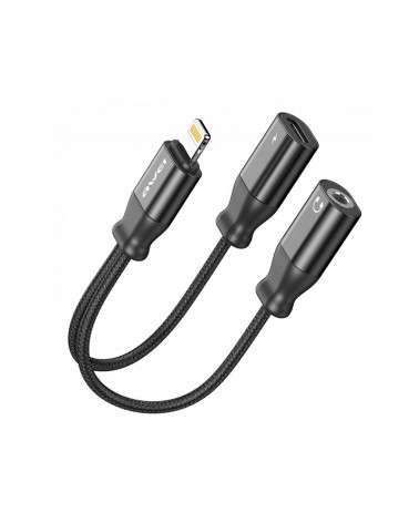 Αντάπτορας Lightning male σε Jack 3.5mm/Lightning female - CL-73 - AWEI