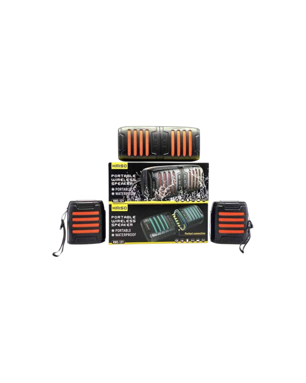 Ασύρματο ηχείο Bluetooth αδιάβροχο - 2in1 - KMS-121 - 886144 - Orange
