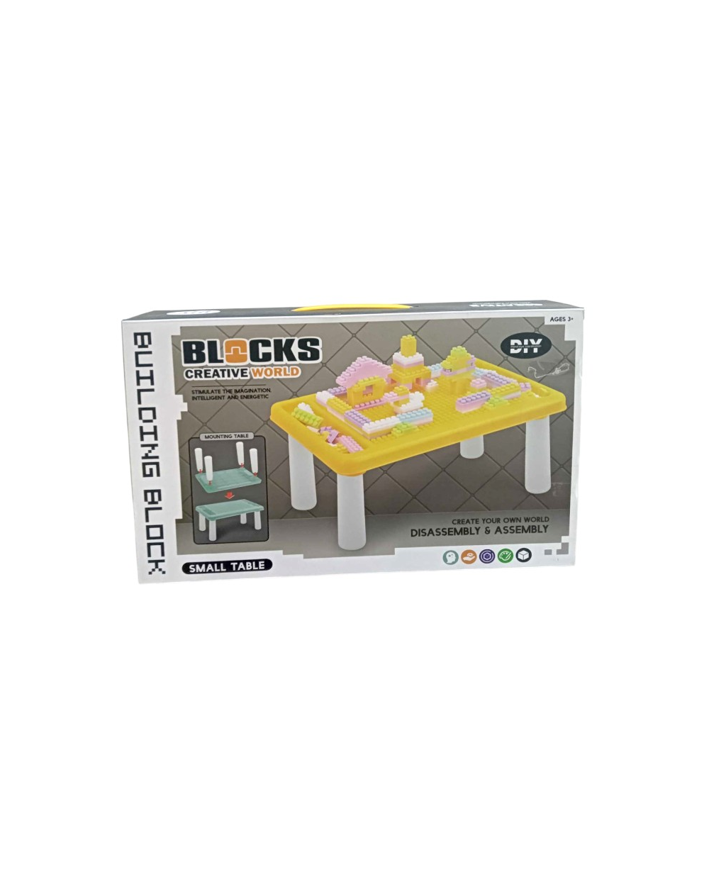 Σετ πάγκος κατασκευών DIY με τουβλάκια - 987-1