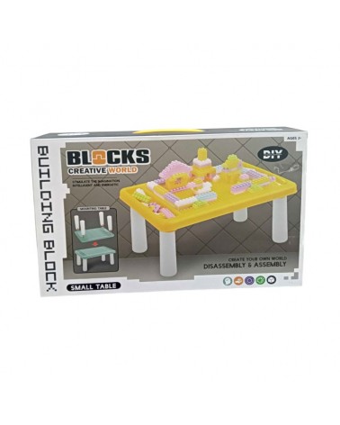 Σετ πάγκος κατασκευών DIY με τουβλάκια - 987-1