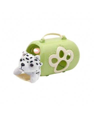 Λούτρινο σκυλάκι με τσάντα μεταφοράς και αξεσουάρ - 2F626-G