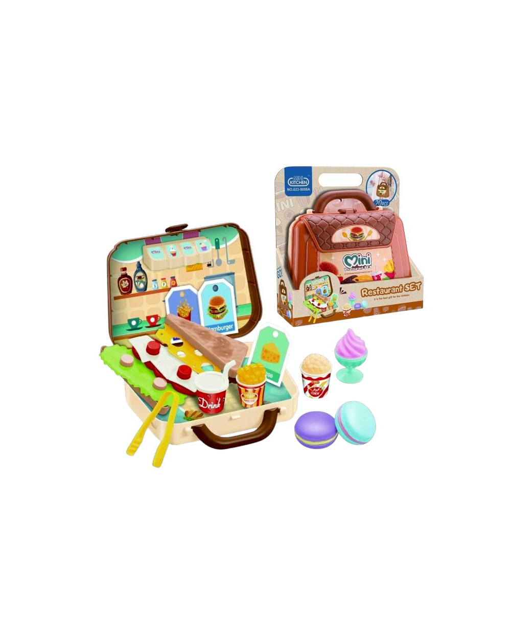 Σετ βαλιτσάκι Fast Food DIY - 5008A