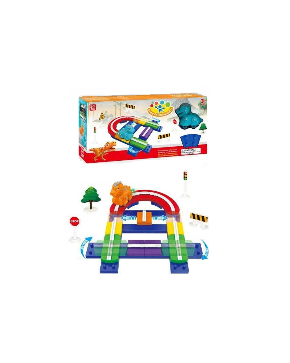 Αυτοκινητόδρομος DIY με Δεινόσαυρο - BL005