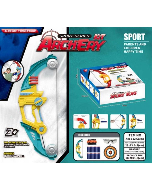 Σετ τοξοβολίας με στόχο - AIR-112 - Green