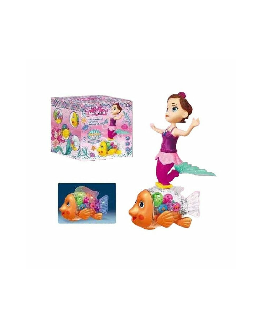 Ηλεκτρονικό ψαράκι με γοργόνα - qf05-5