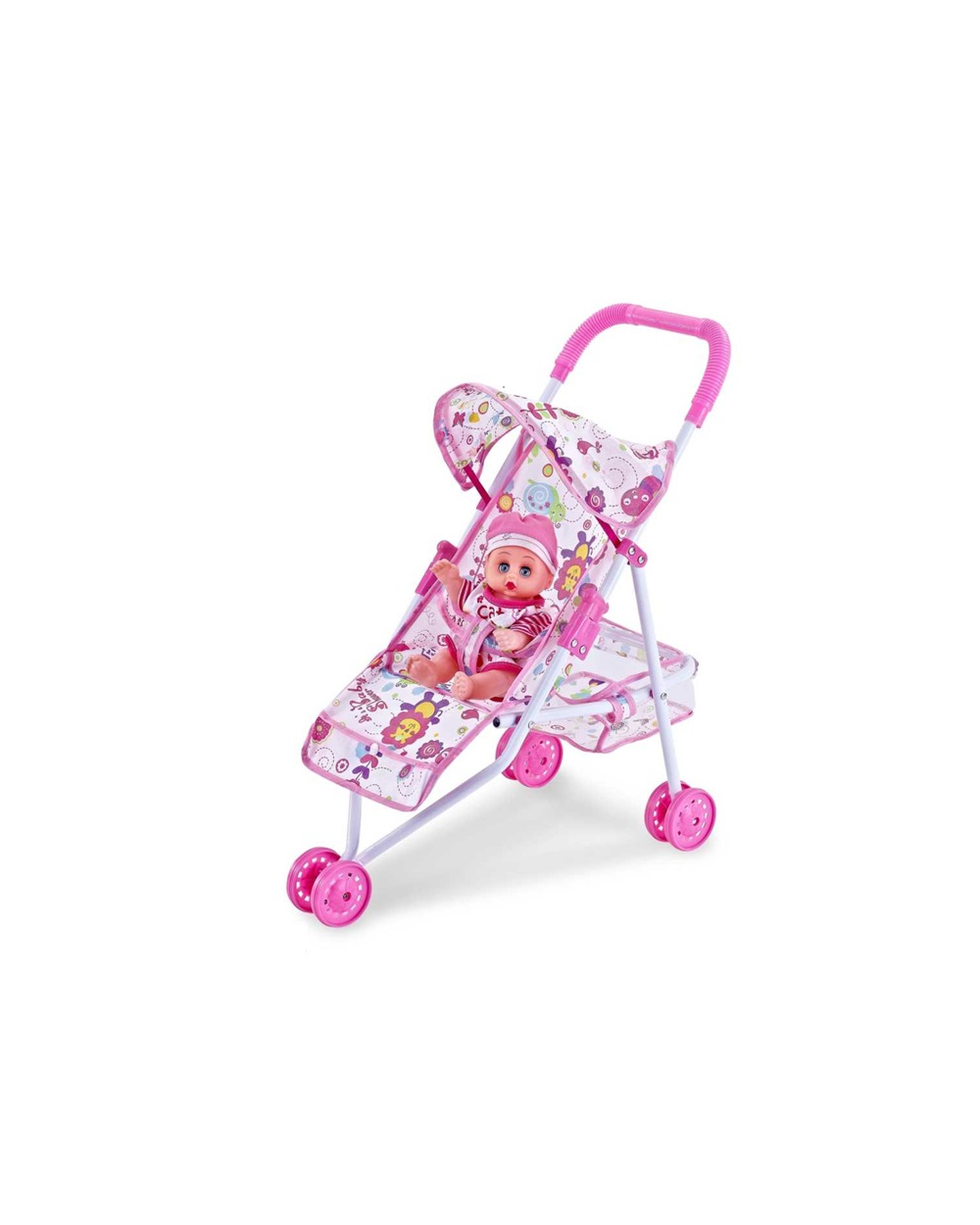 Παιδικό καροτσάκι μωρού με κούκλα – 6612F-2