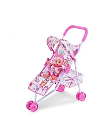 Παιδικό καροτσάκι μωρού με κούκλα – 6612F-2