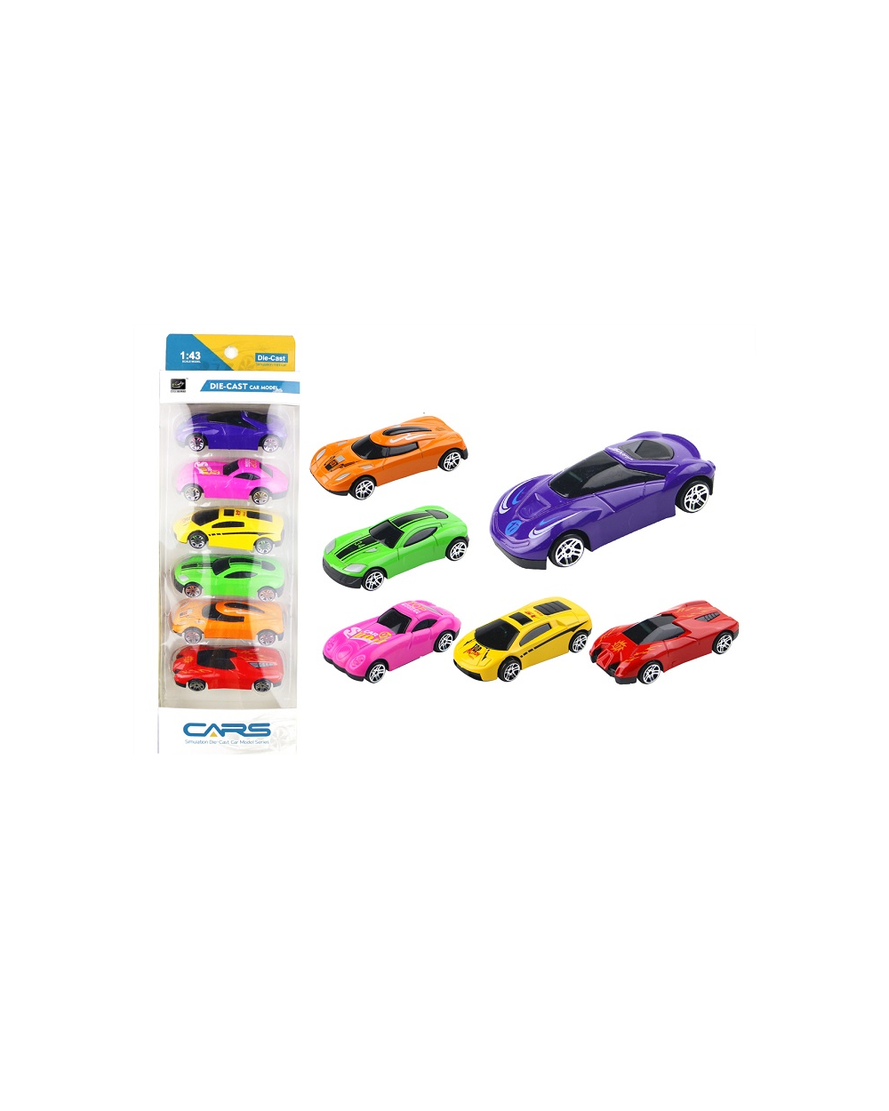 Σετ αυτοκινητάκια - 6pcs - 368-6