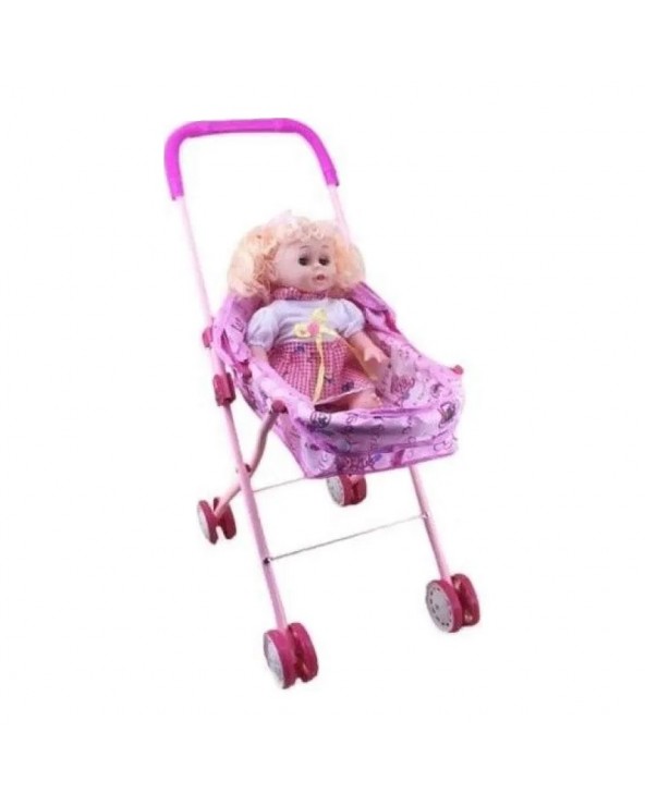 Παιδικό καροτσάκι μωρού με κούκλα - DY777-7 16