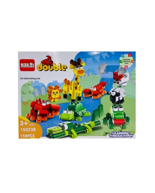 Σετ κατασκευών DIY με τουβλάκια - Ζωάκια - 16023B159