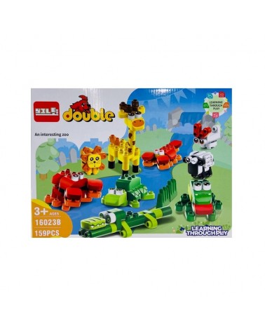 Σετ κατασκευών DIY με τουβλάκια - Ζωάκια - 16023B159