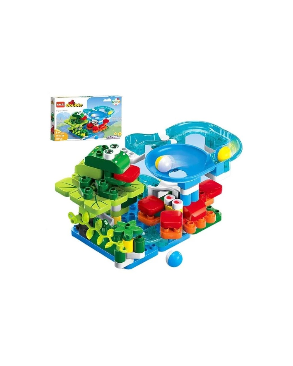 Σετ τσουλήθρα DIY με τουβλάκια - 16022B99