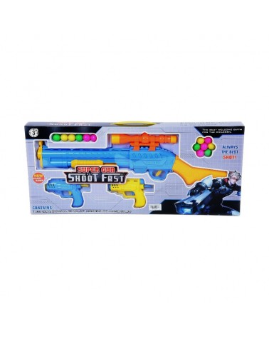 Παιδικό όπλο στόχου με φιγούρες ζώων - Soft Gun - 6000-1