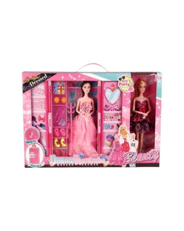 Σετ κούκλες με αξεσουάρ ομορφιάς - DSJ938-2 - 308342D