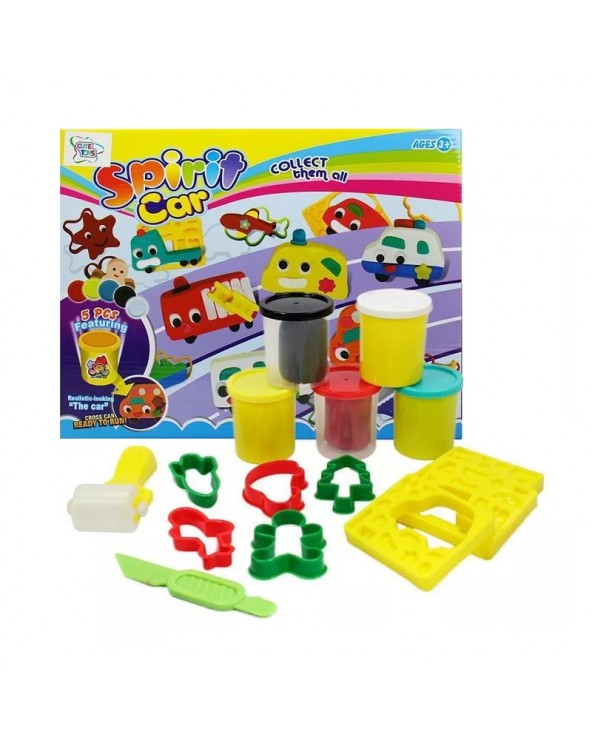 Σετ κατασκευών DIY με πλαστελίνη - Cars - 8188-C