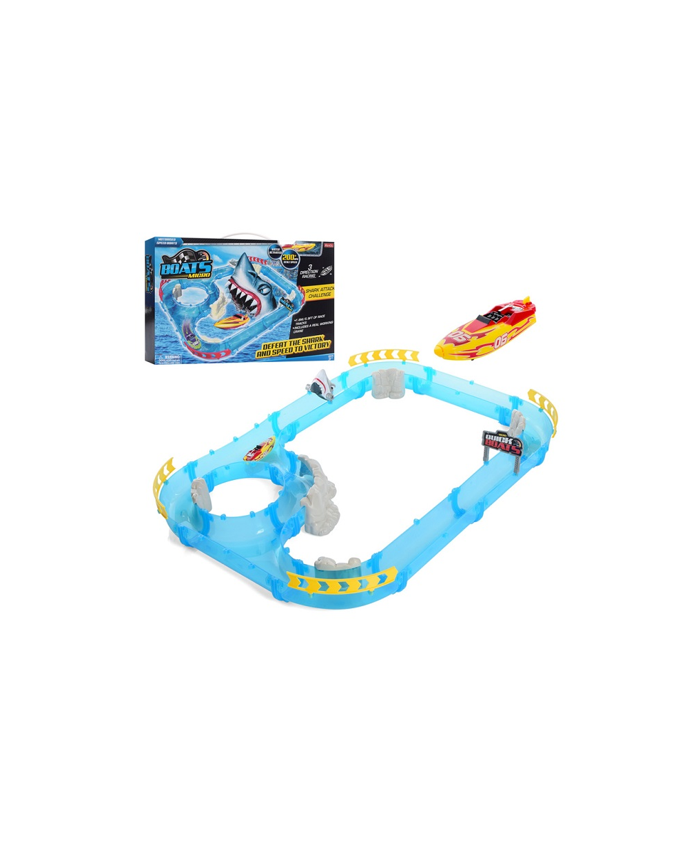 Σετ αυτοκινητόδρομος νερού Καρχαρίας με εκτοξευτή - 4458