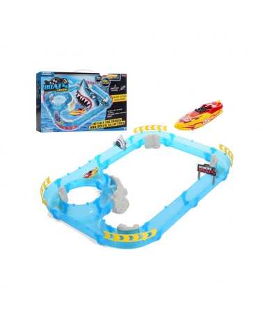 Σετ αυτοκινητόδρομος νερού Καρχαρίας με εκτοξευτή - 4458