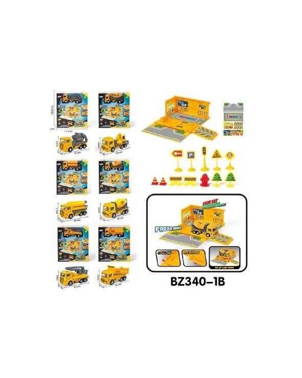 Παιχνίδι Parking οχημάτων με εκτοξευτή και αξεσουάρ - BZ340-1B