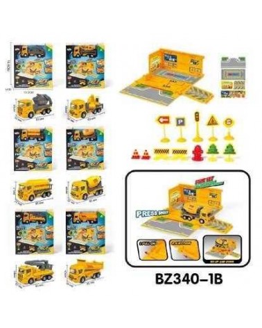 Παιχνίδι Parking οχημάτων με εκτοξευτή και αξεσουάρ - BZ340-1B