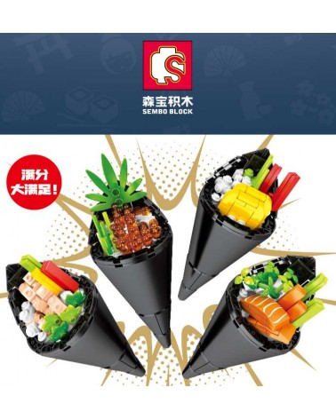 Σετ κατασκευών DIY με τουβλάκια - Sushi - 601407/601410