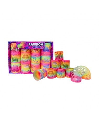 Σετ ελατήρια πολύχρωμα με σχέδια - 12pcs - A7065-29T