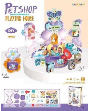 Σετ βαλιτσάκι Pet Shop με αξεσουάρ - 9626 - 40pcs